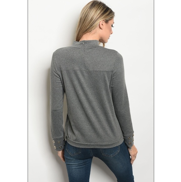 Hunter Gray Long Sleeve Top - Picture 7 of 8